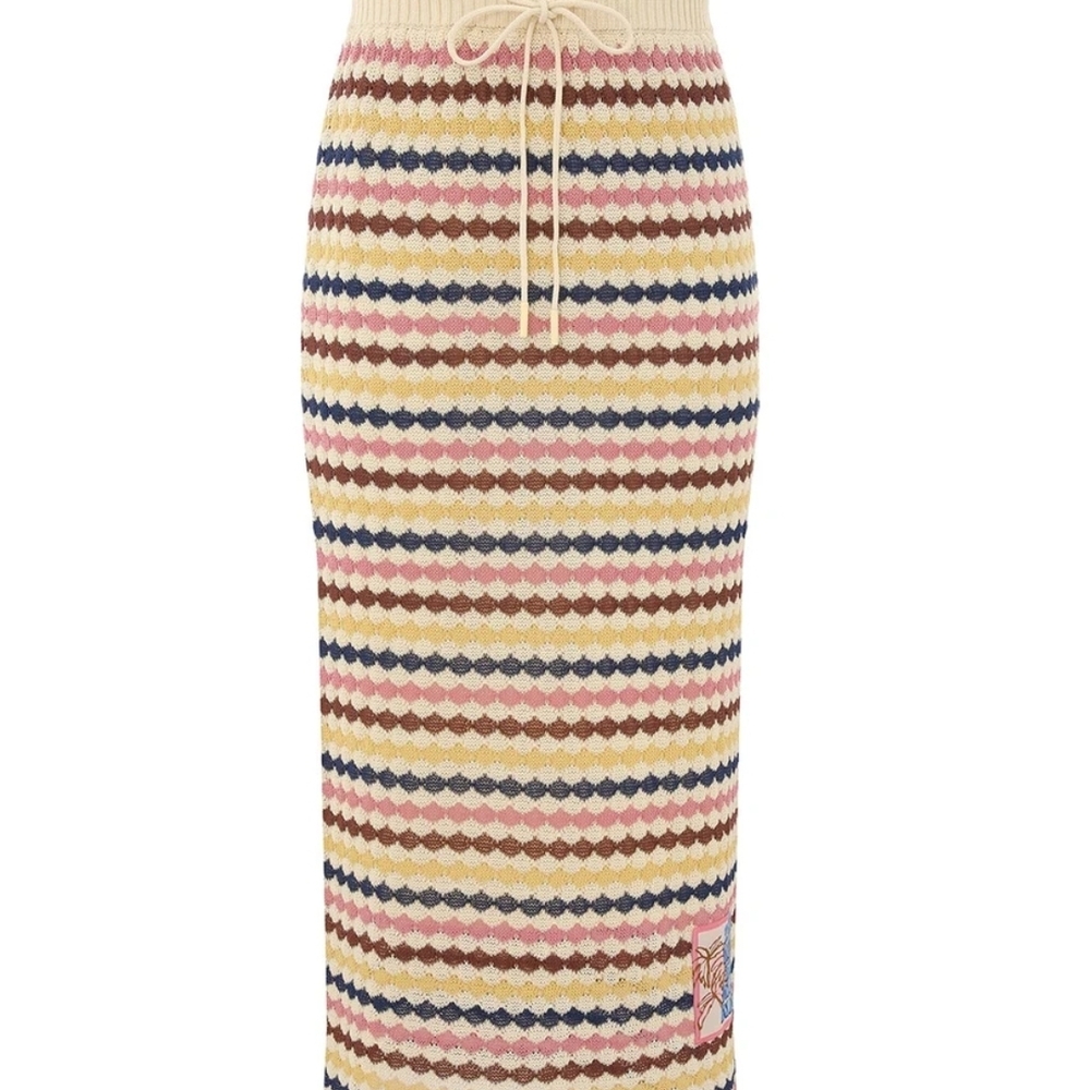 Zimmermann Multicolor Striped Pencil Skirt